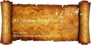 Ölbaum Aldán névjegykártya